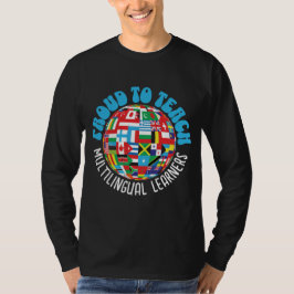 CAMISETA ORGULLOSO DE ENSEÑAR A LOS PROFESORES MULTILINGÜES