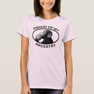 Camiseta Orgulloso de mi chimpancé de la ascendencia