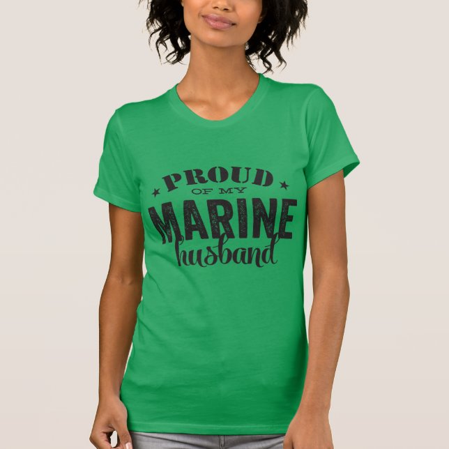 Camiseta Orgulloso de mi esposo MARINO (Anverso)