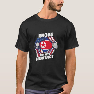 Camiseta Orgulloso de mi herencia - Americano norcoreano pa