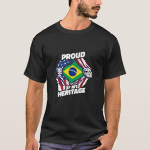 Camiseta Orgulloso de mi herencia - Brasil americano patrió