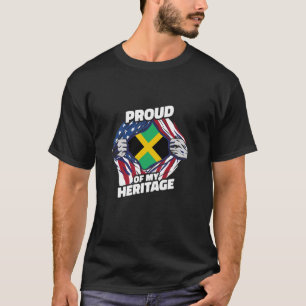 Camiseta Orgulloso de mi herencia - Jamaicano Americano Pat
