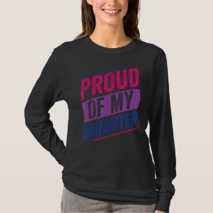 Camiseta Orgulloso De Mi Hija Bi Orgullo Bisexualidad Bisex