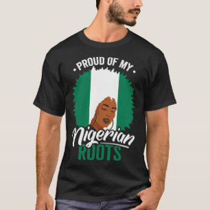 Camiseta Orgulloso de mi origen nigeriano, patrimonio de Ni