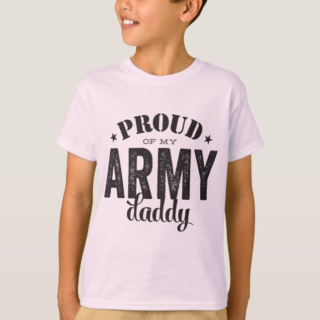 Camiseta Orgulloso de mi papá del EJÉRCITO (Anverso)