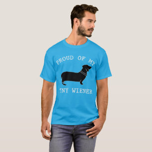 Camiseta Orgulloso de mi pequeño wiener Perro salchicha div