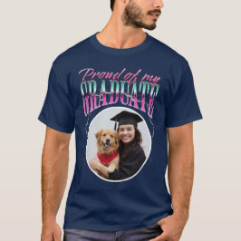 Camiseta Orgulloso de mi Personalizado graduado Foto Chrome