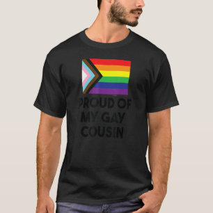 Camiseta Orgulloso de mi Primo Gay, Bandera Del Progreso De