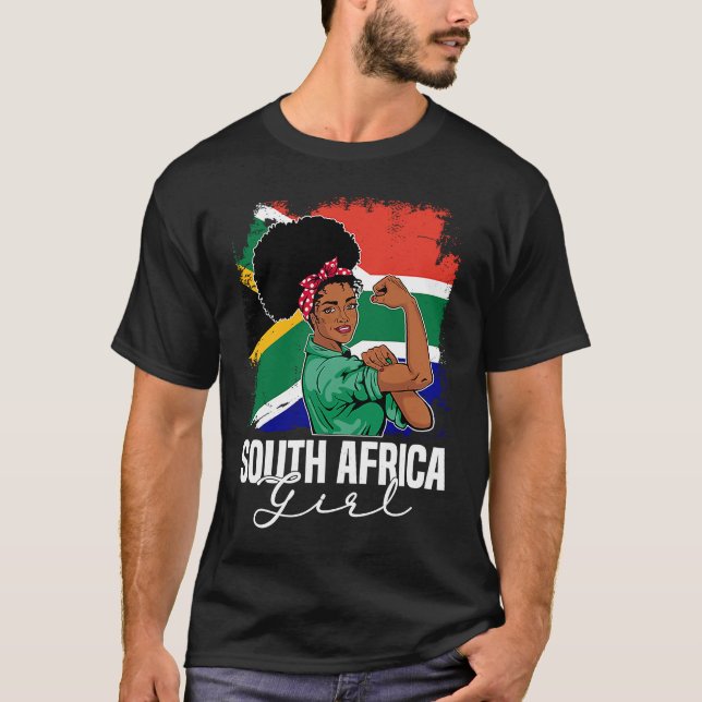 Camiseta Orgulloso De Mi Sudáfrica Roots Sudáfrica BHM A (Anverso)