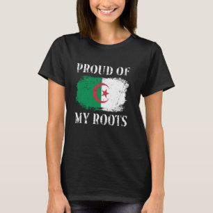Camiseta Orgulloso De Mis Raíces Argelinas Bandera Argelina