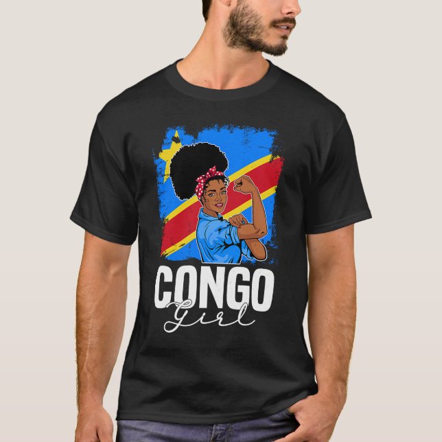 Camiseta Orgulloso De Mis Raíces Congolesas Congo BHM BLM O (Anverso)