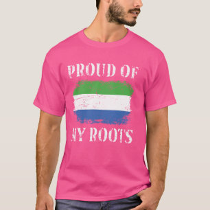 Camiseta Orgulloso De Mis Raíces De Sierra Leona Fl De Sier