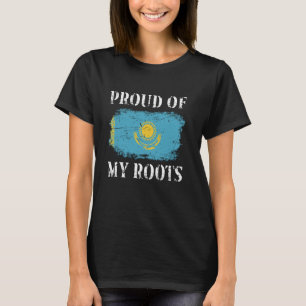 Camiseta Orgulloso De Mis Raíces Kazajas Bandera Kazaja Kaz