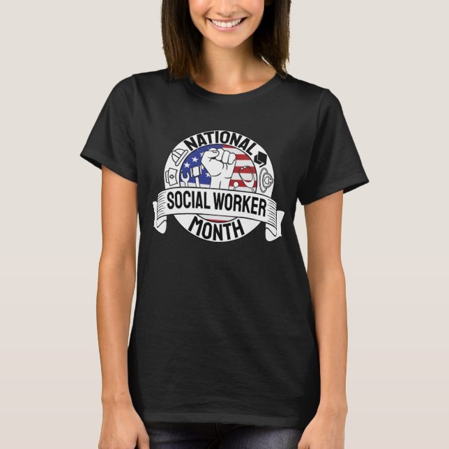 Camiseta Orgulloso de motivar a trabajador social nacional  (Anverso)