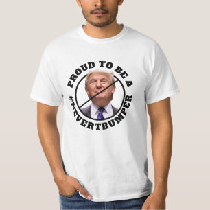 Camiseta Orgulloso de no ser nunca un Trump contra Donald T