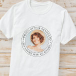 Camiseta Orgulloso de nuestra Foto de Graduación Moderna 20<br><div class="desc">Este diseño simple y clásico está compuesto por tipografía de la síspera y agrega una foto personalizado.</div>
