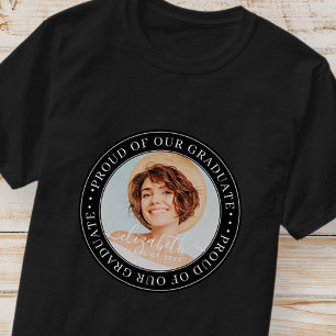Camiseta Orgulloso de nuestra Foto de Graduación Moderna 20