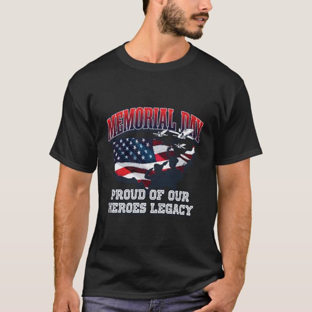 Camiseta Orgulloso De Nuestros Héroes American Veterans Day (Anverso)