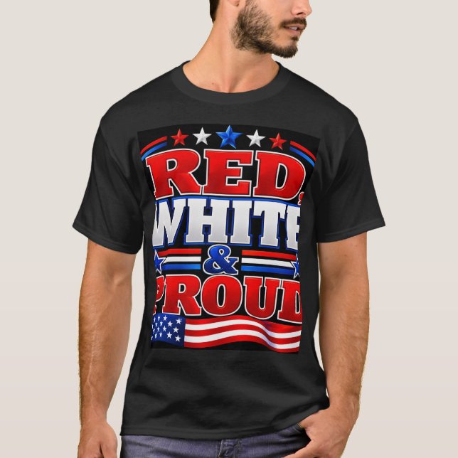 Camiseta Orgulloso de Rojo y Blanco (Anverso)