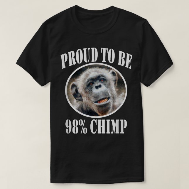 Camiseta Orgulloso De Ser 98 Chimpancé (Diseño del anverso)