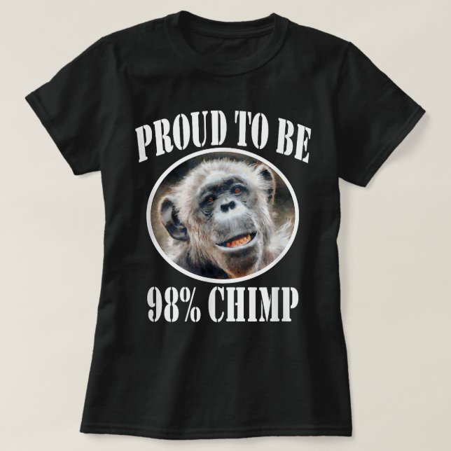 Camiseta Orgulloso De Ser 98 Chimpancé (Diseño del anverso)
