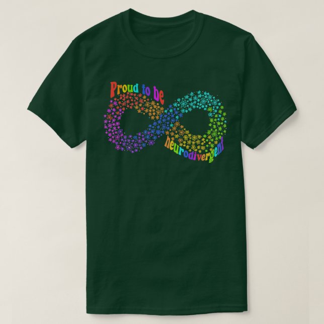Camiseta Orgulloso de ser aceptación del espectro neurodive (Diseño del anverso)