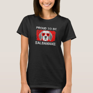 Camiseta Orgulloso de ser albaneses amantes de la bandera a