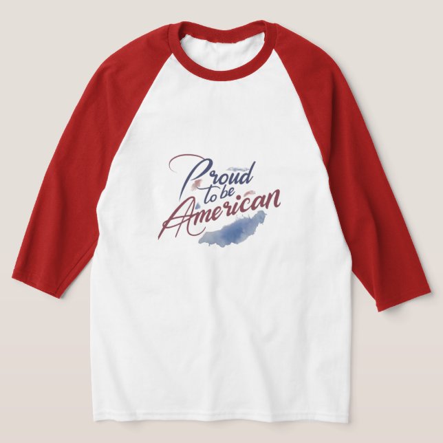 Camiseta Orgulloso de ser americano. (Distribución)