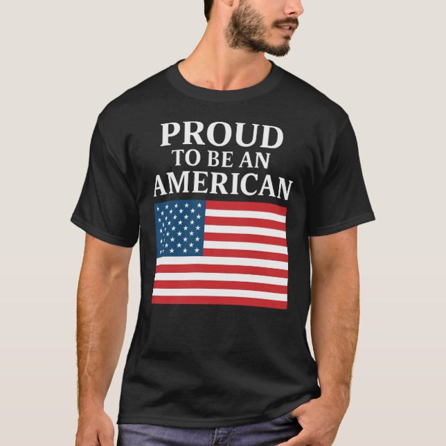 Camiseta Orgulloso de ser Americano (Anverso)