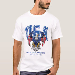Camiseta Orgulloso de ser americano (la mayoría de los días