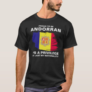 Camiseta Orgulloso de ser andorrano, es un privilegio