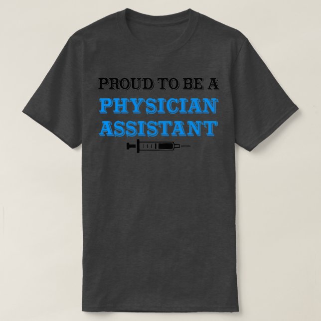 Camiseta Orgulloso de ser asistente médico (Diseño del anverso)
