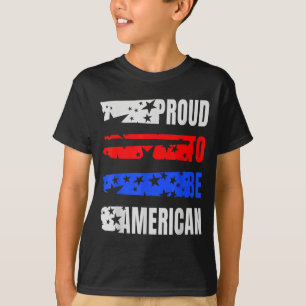 Camiseta Orgulloso de ser bandera americana día de la indep