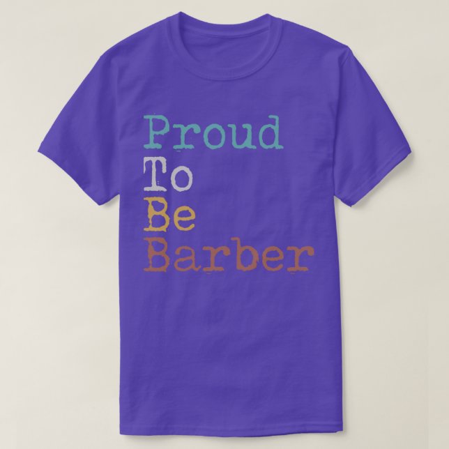 Camiseta Orgulloso De Ser Barber (Diseño del anverso)