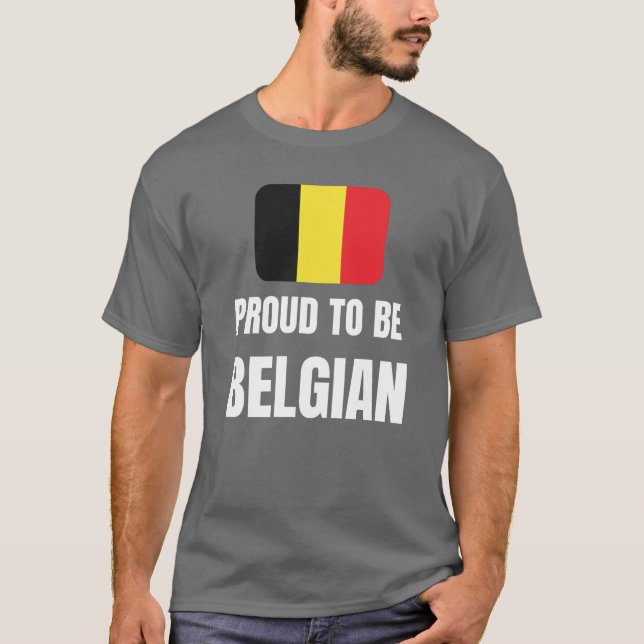 Camiseta Orgulloso de ser belga (Anverso)