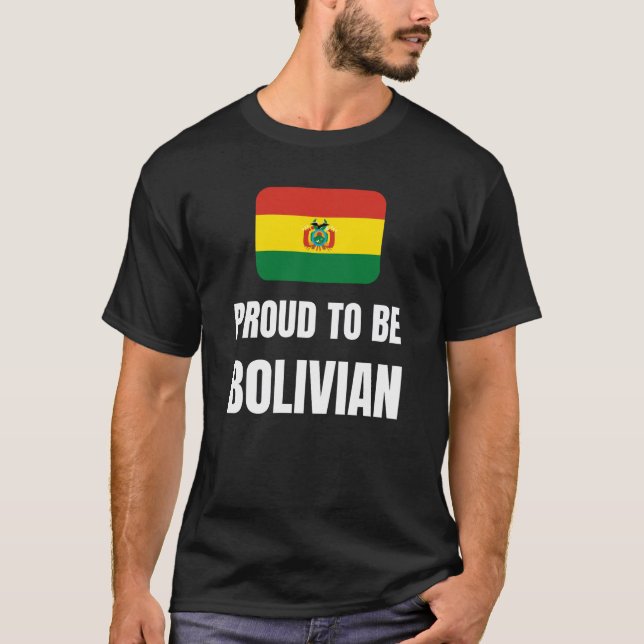 Camiseta Orgulloso de ser boliviano (Anverso)