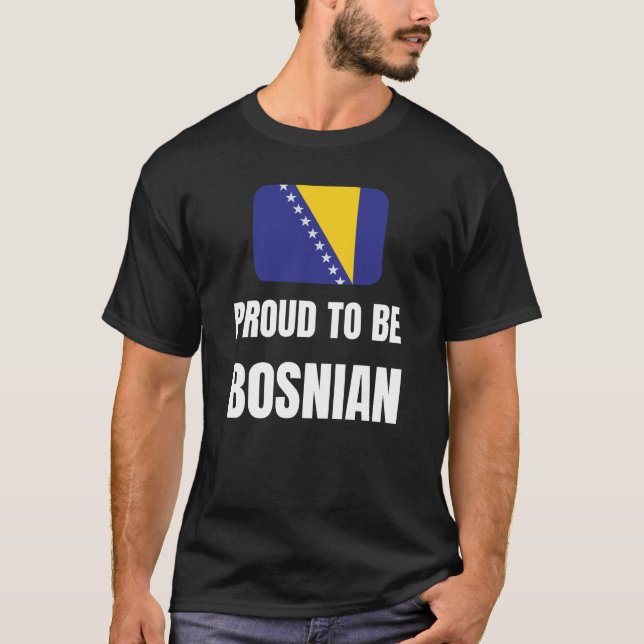 Camiseta Orgulloso de ser bosnio (Anverso)