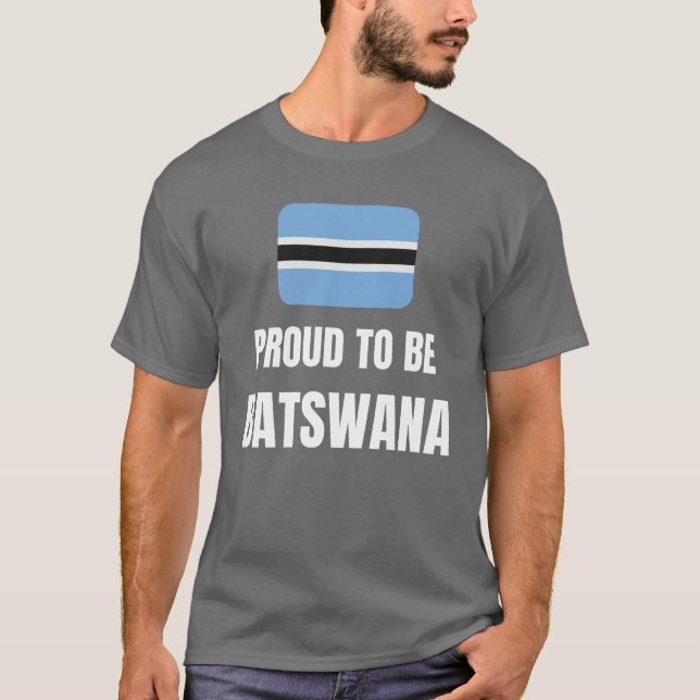 Camiseta Orgulloso de ser botswana (Anverso)