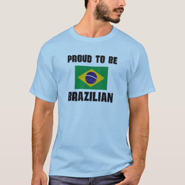 Camiseta Orgulloso De Ser BRASILEÑO (Anverso)