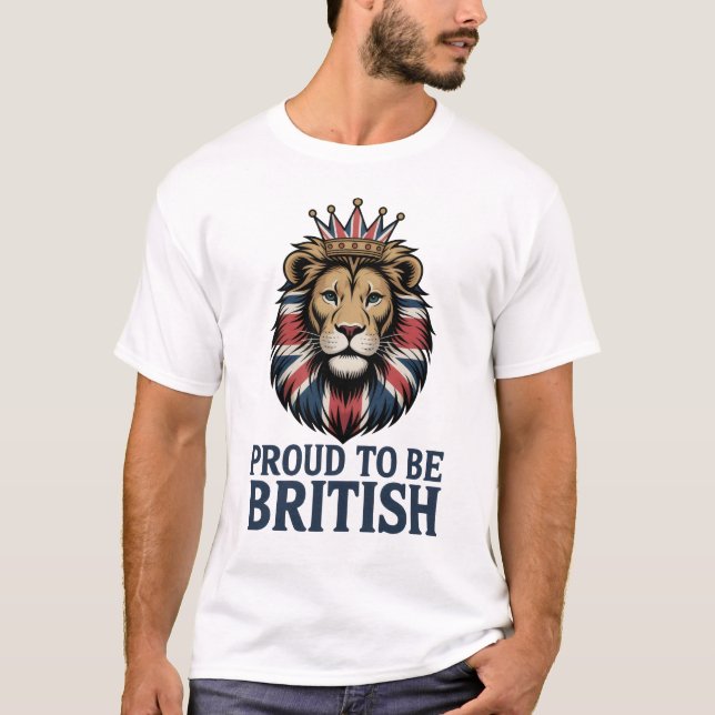 Camiseta Orgulloso de ser británico (Anverso)