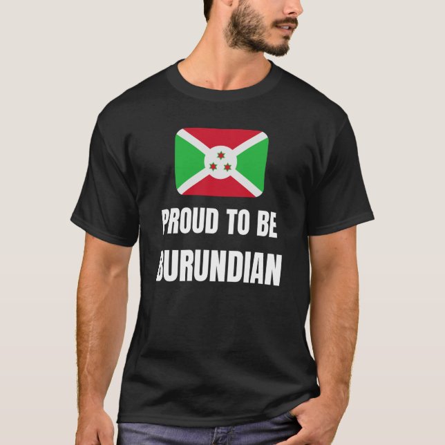 Camiseta Orgulloso de ser burundiano (Anverso)
