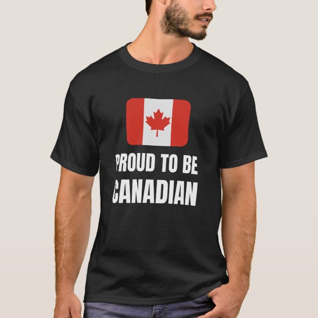 Camiseta Orgulloso de ser canadiense (Anverso)