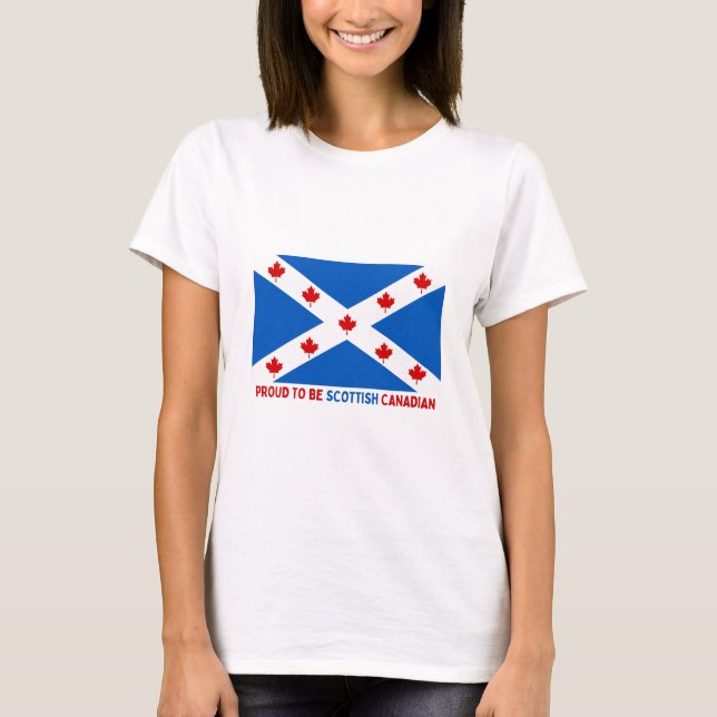 CAMISETA ¡ORGULLOSO DE SER CANADIENSE ESCOCIA! (Anverso)