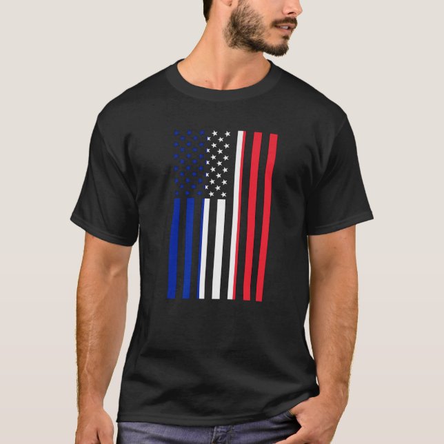 Camiseta Orgulloso de ser chico chica hermana francés ameri (Anverso)