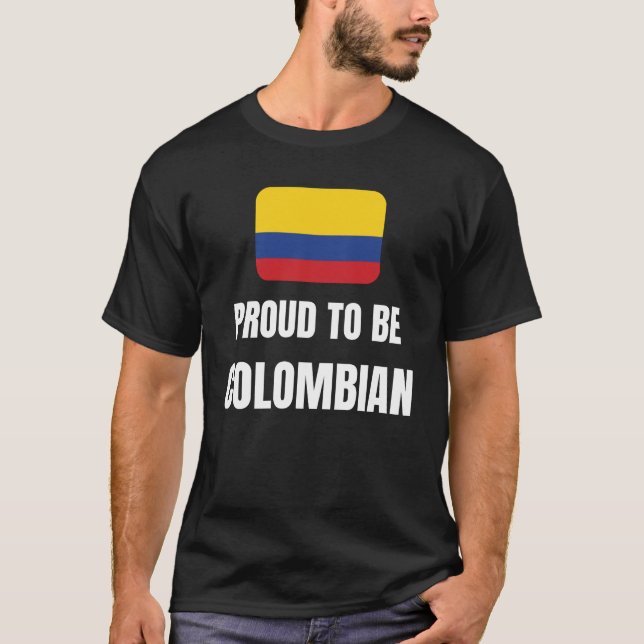 Camiseta Orgulloso de ser colombiano (Anverso)