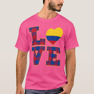 Camiseta Orgulloso De Ser Colombiano Amo El Corazón De Band