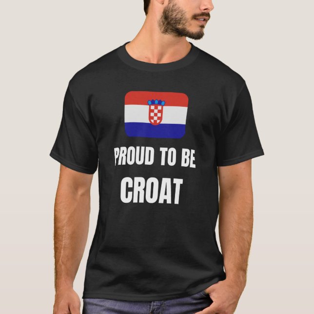 Camiseta Orgulloso de ser croata (Anverso)