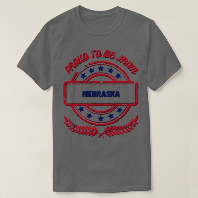 Camiseta Orgulloso De Ser De Nebraska (Diseño del anverso)