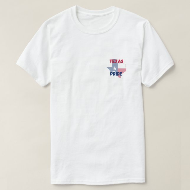 Camiseta Orgulloso de ser de Texas (Diseño del anverso)