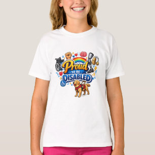 Camiseta Orgulloso de ser discapacitado: diseño gráfico de